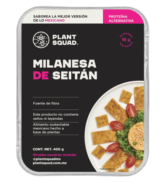 Milanesa Vegana de Seitán Sazonada Plant Squad 400 g